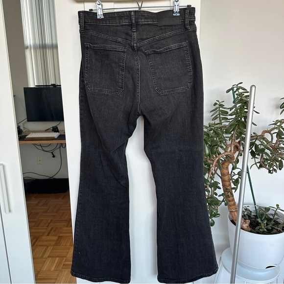 Lucky Brand Black High Rise Stevie Patch Pocket Flare - Picture 4 of 9